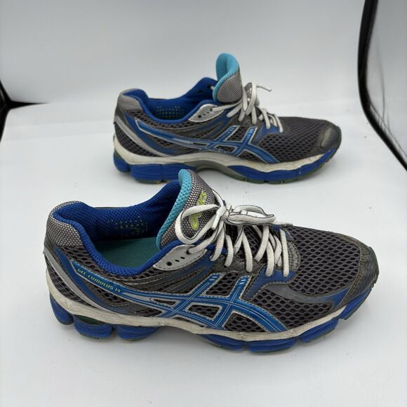 Asics Sneakers Womens Size 9 D Gel Cumulus 14 IGS Shoes Blue Athletic Run B1 - Picture 7 of 9